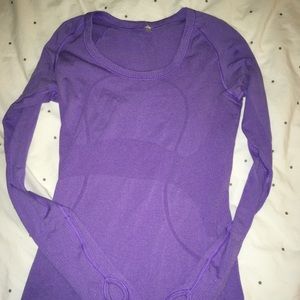 Purple Lululemon long-sleeve